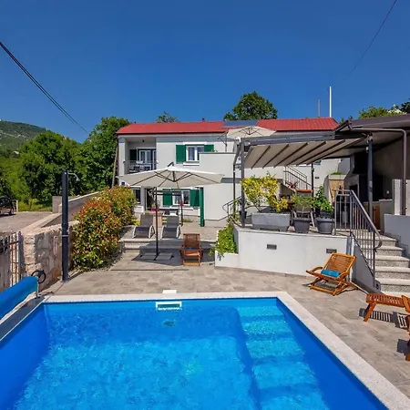 Leta In A Oasis With Fitness, Souna, Heated Pool & Barbecue, Kvarner * Hreljin