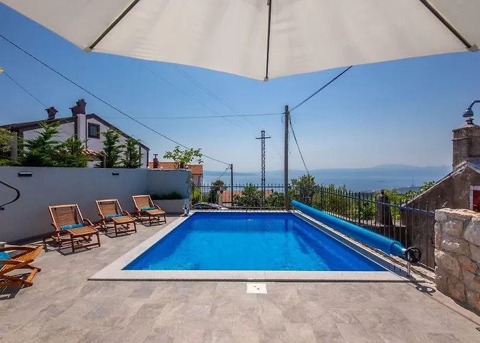 Leta - Luxury In A Oasis With Heated Swimming Pool, Fitness Center And Summer Kitchen - Kvarner * Hreljin